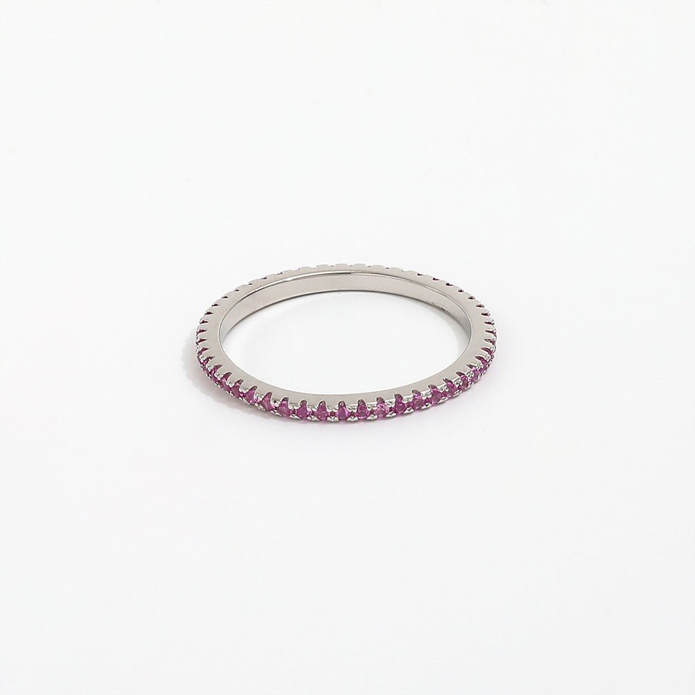 Roze eindeloze ring
