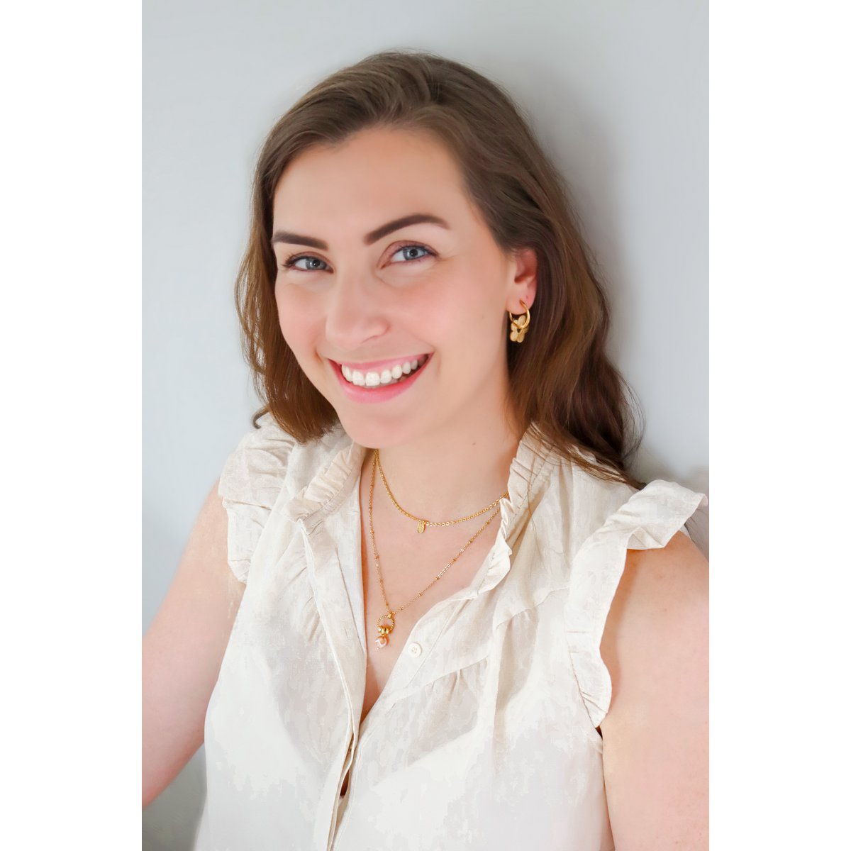 Dzi Agaat Ketting - Goud