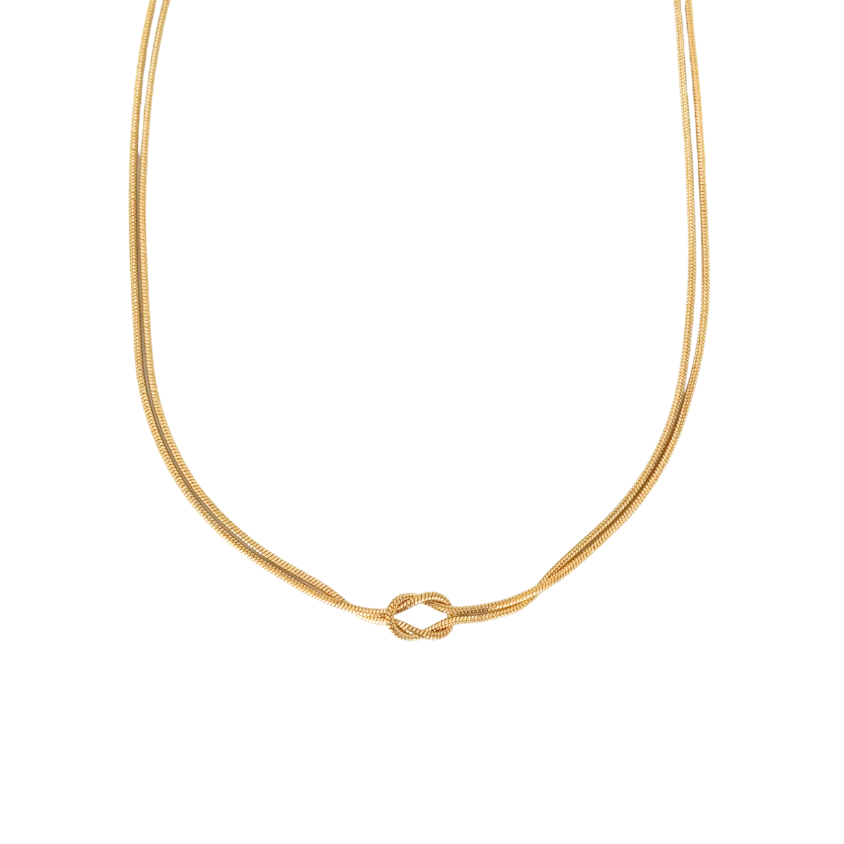 Infinity Knoop Ketting - Goud