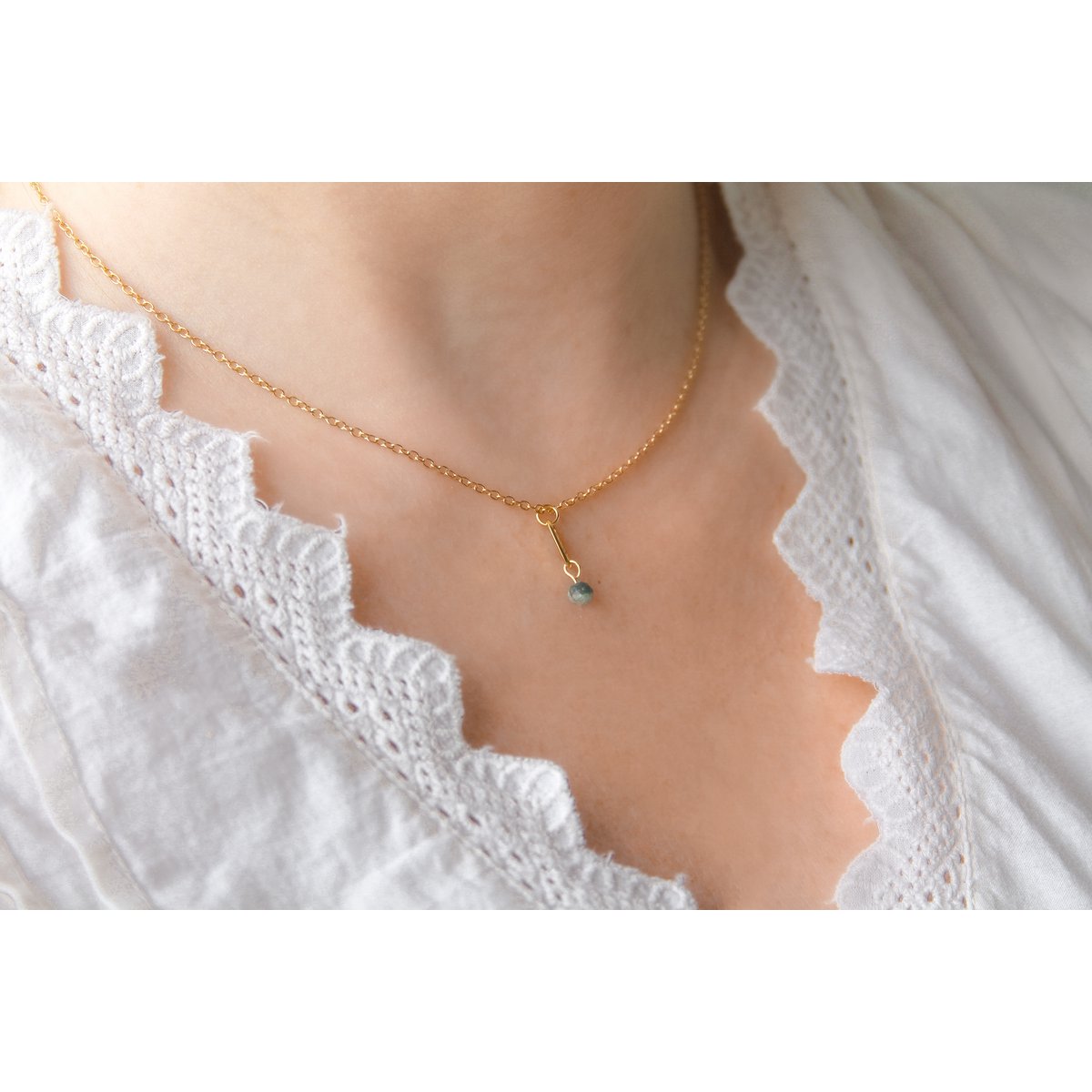 Ketting Smaragd - Goud