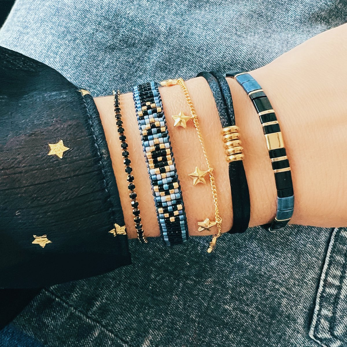 Armband met mini sterren