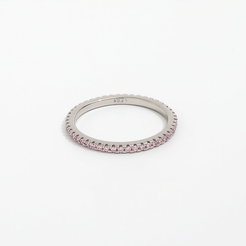 Roze eindeloze ring