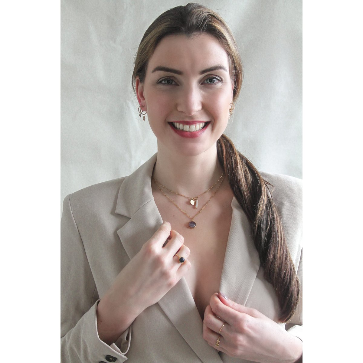 Ketting Amethist Steen - Goud