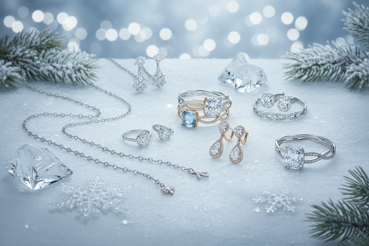 make an image about jewellery winter collection